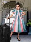 Sea Green And Pink Colour Latest Fancy Designer One pis Style Western Party Wear Poli Rayon Children Wear Collection TULLI 06